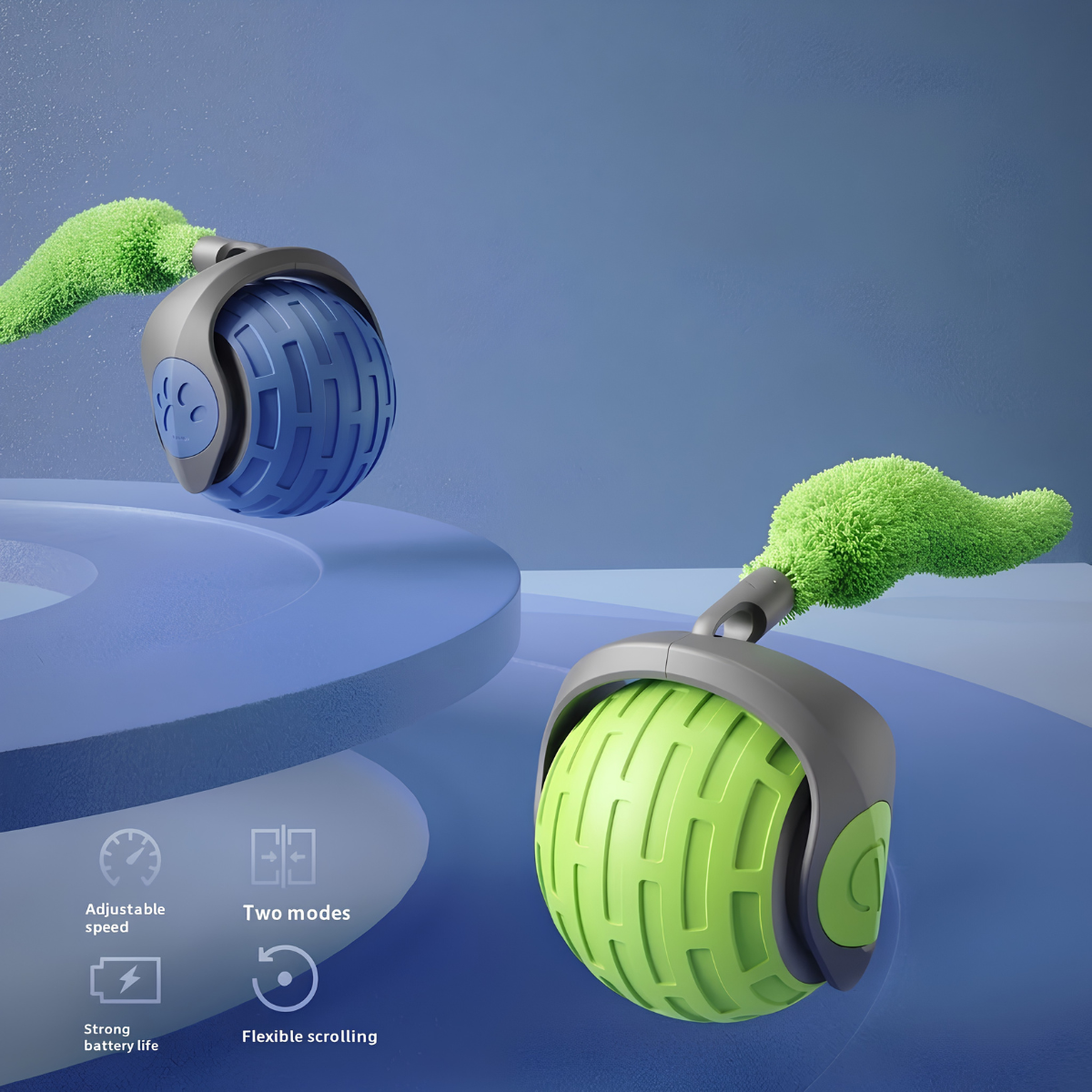 Roam Interactive Cat Ball — Self-Rolling, USB Rechargeable